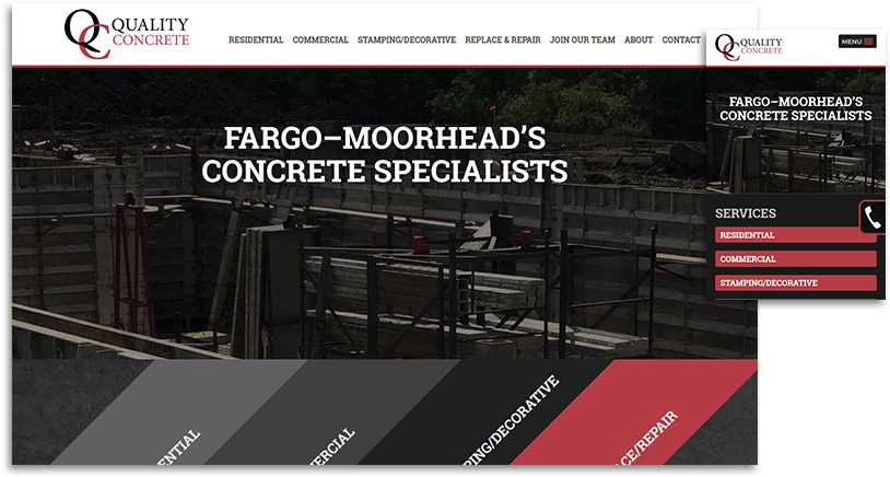 Quality Concrete site design